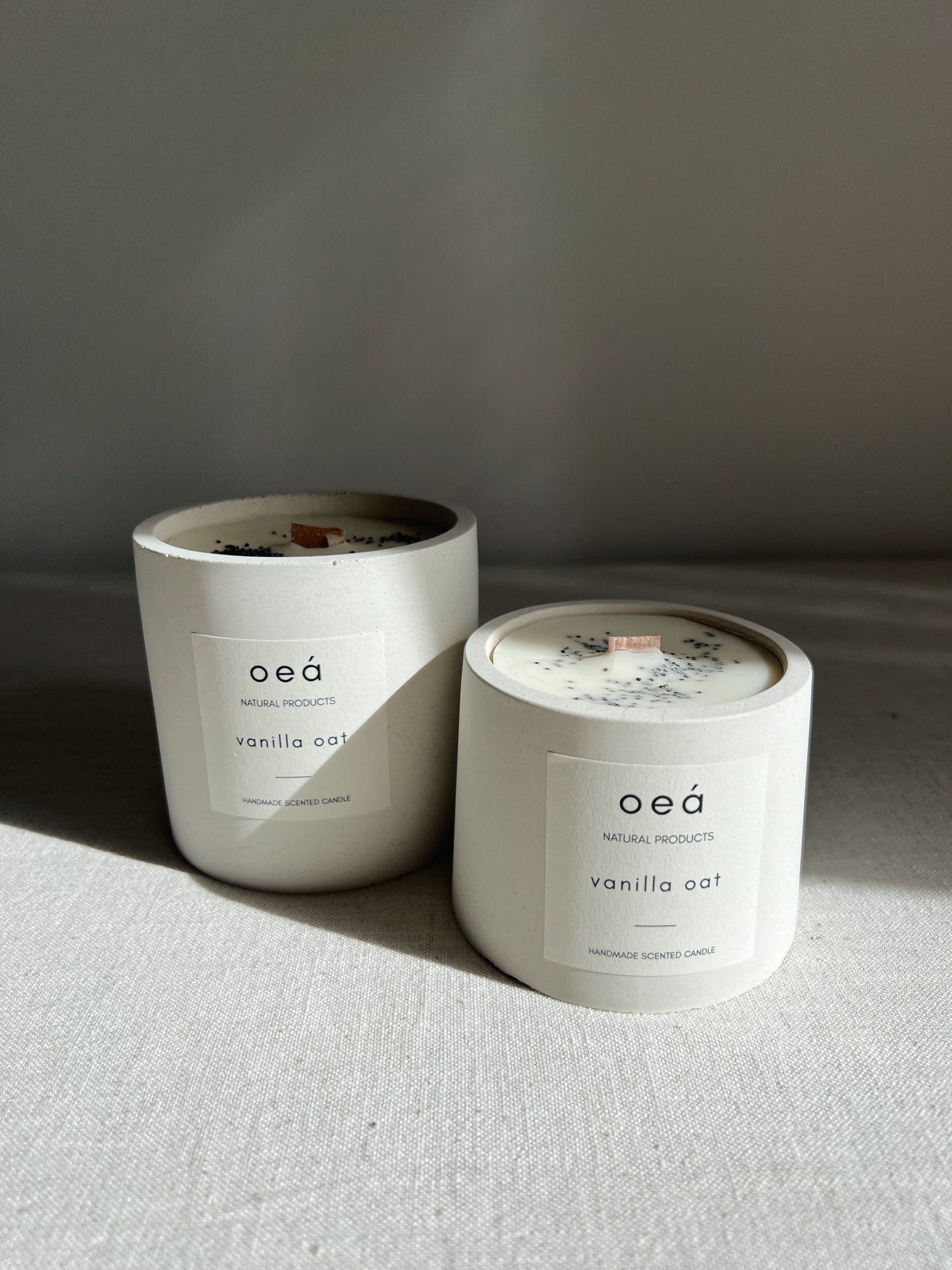 Duftkerze „Vanilla Oat“ – mit Orange & Vanille, Soja- & Rapswachs (125 g)