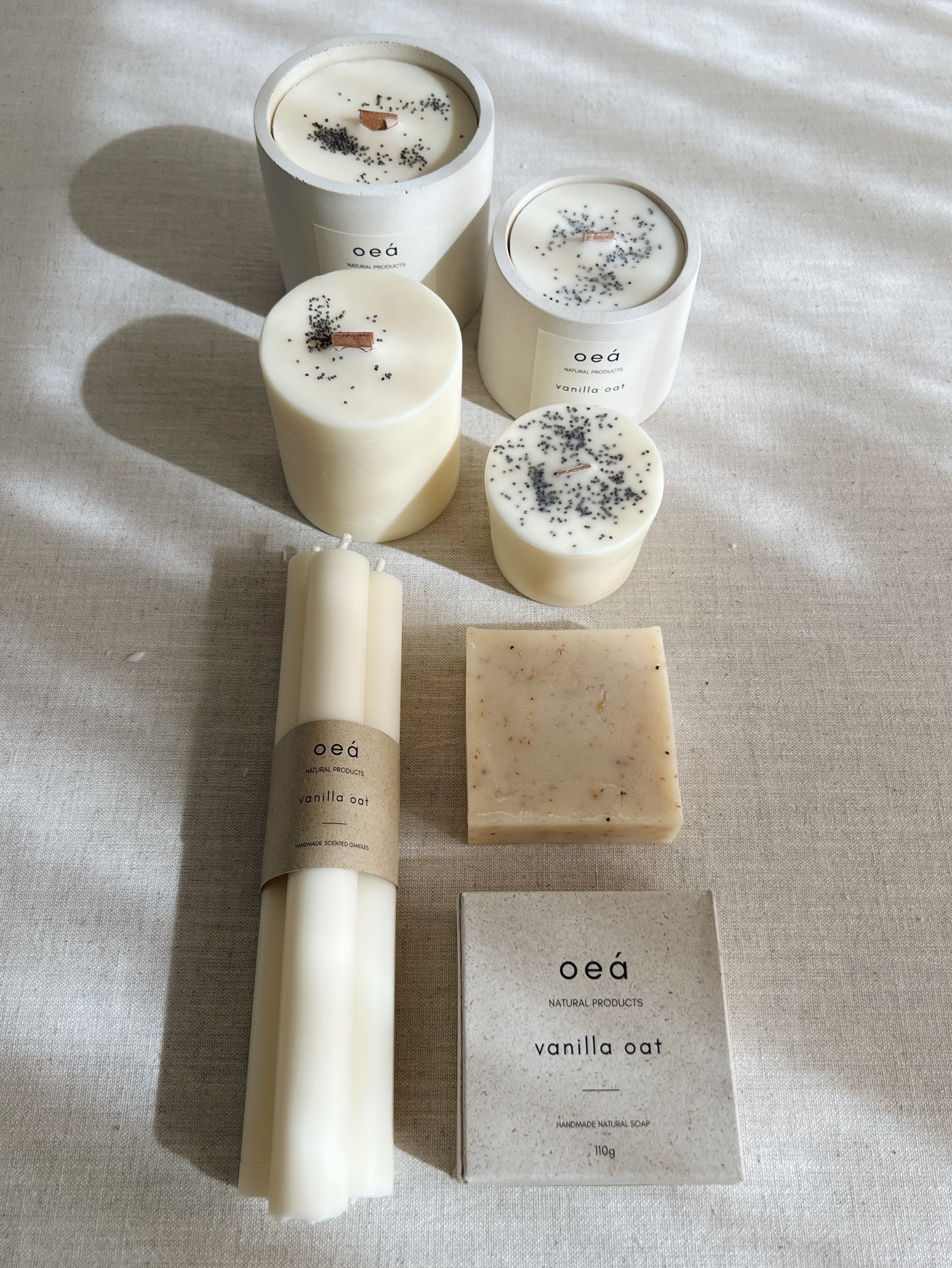 Duftkerze „Vanilla Oat“ – mit Orange & Vanille, Soja- & Rapswachs (240 g)