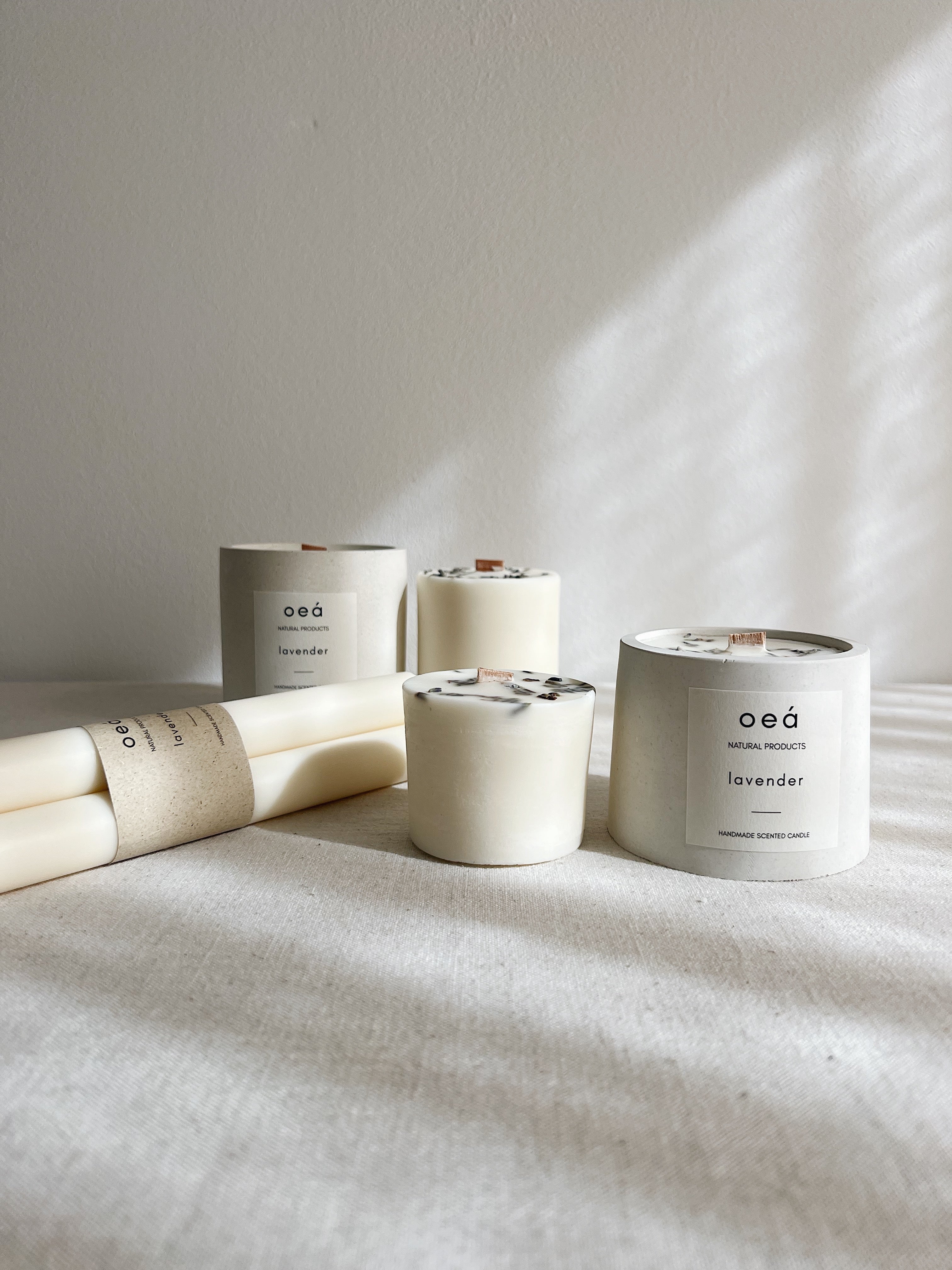 Duftkerze „Lavender“ – mit ätherischem Lavendelöl, Soja- & Rapswachs (125 g)