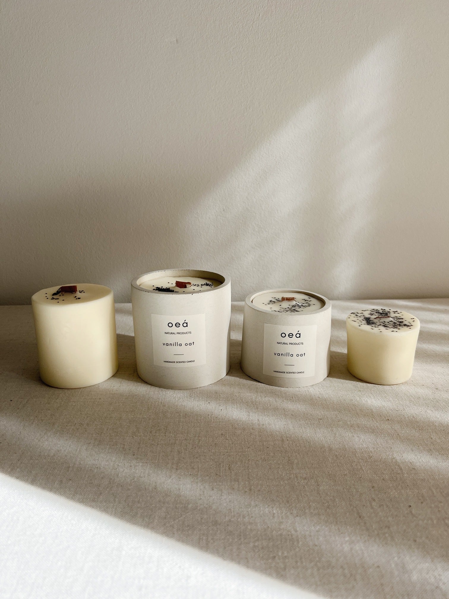 Duftkerze „Vanilla Oat“ – mit Orange & Vanille, Soja- & Rapswachs (125 g)