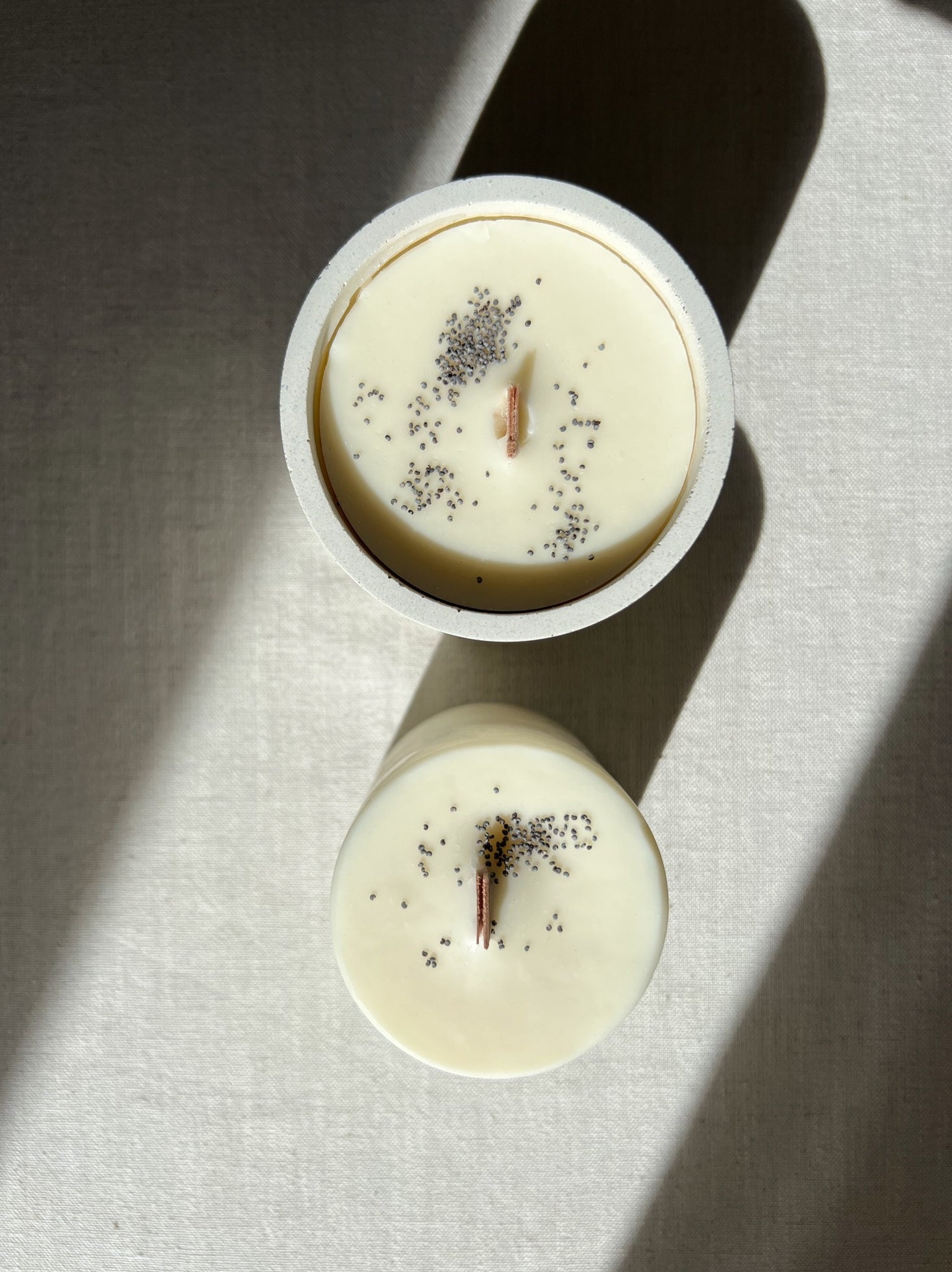 Nachfüllkerze „Vanilla Oat“ – Vanille & Orange für dein Betongefäß (240 g)