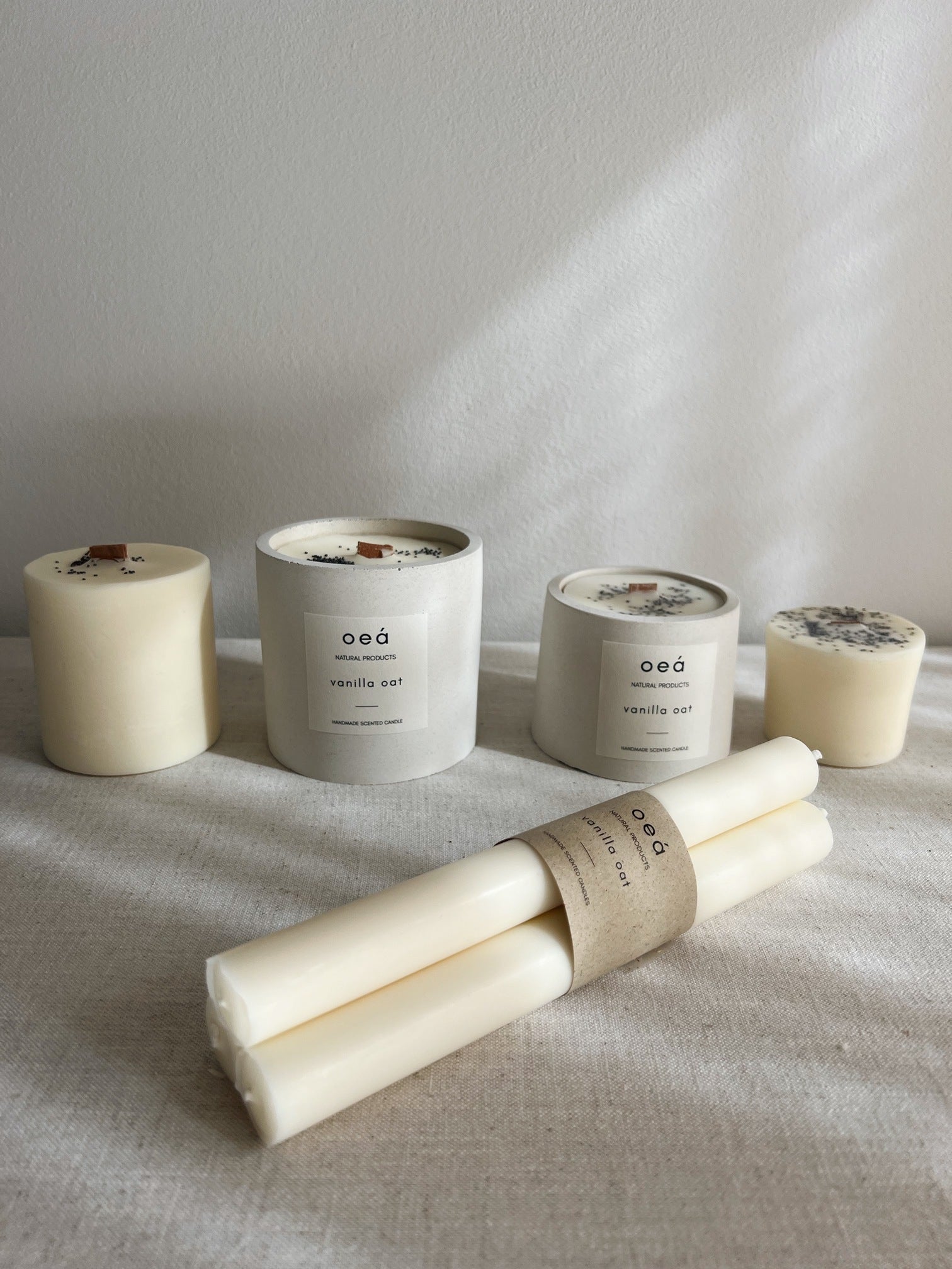 Duftkerze „Vanilla Oat“ – mit Orange & Vanille, Soja- & Rapswachs (125 g)