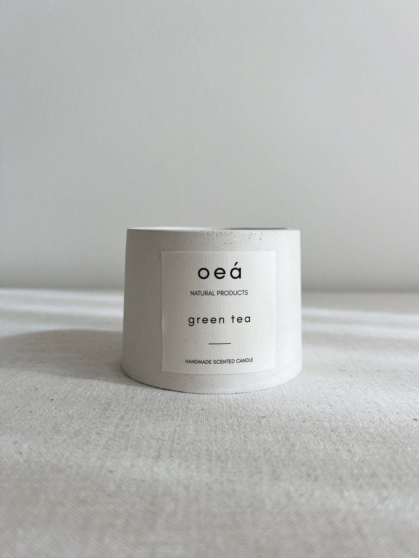 Duftkerze „Green Tea“ – mit ätherischem Lemongrasöl, Soja- & Rapswachs (125 g)