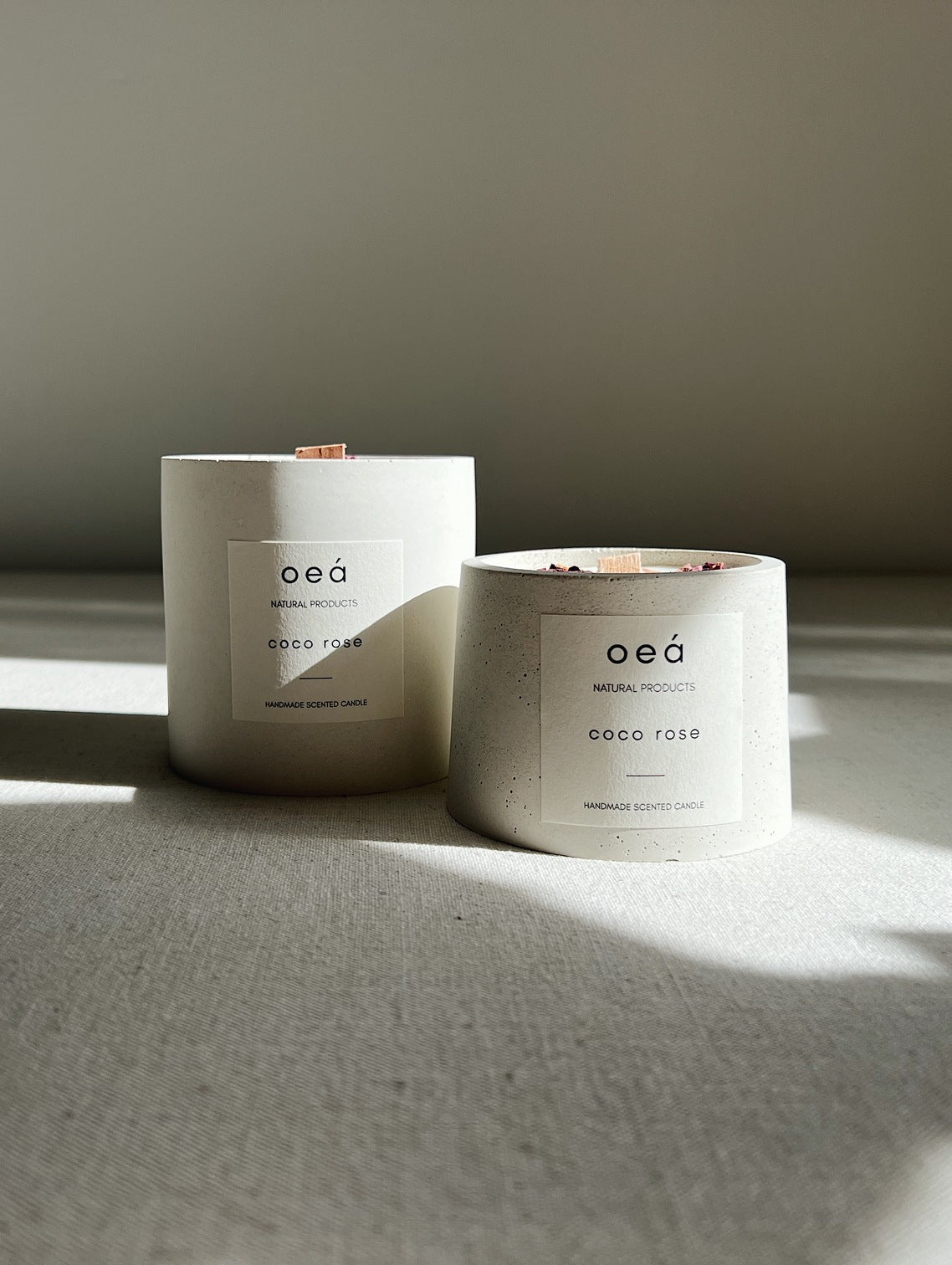 Duftkerze „Coco Rose“ – mit Rose & Kokos, Soja- & Rapswachs (125 g)
