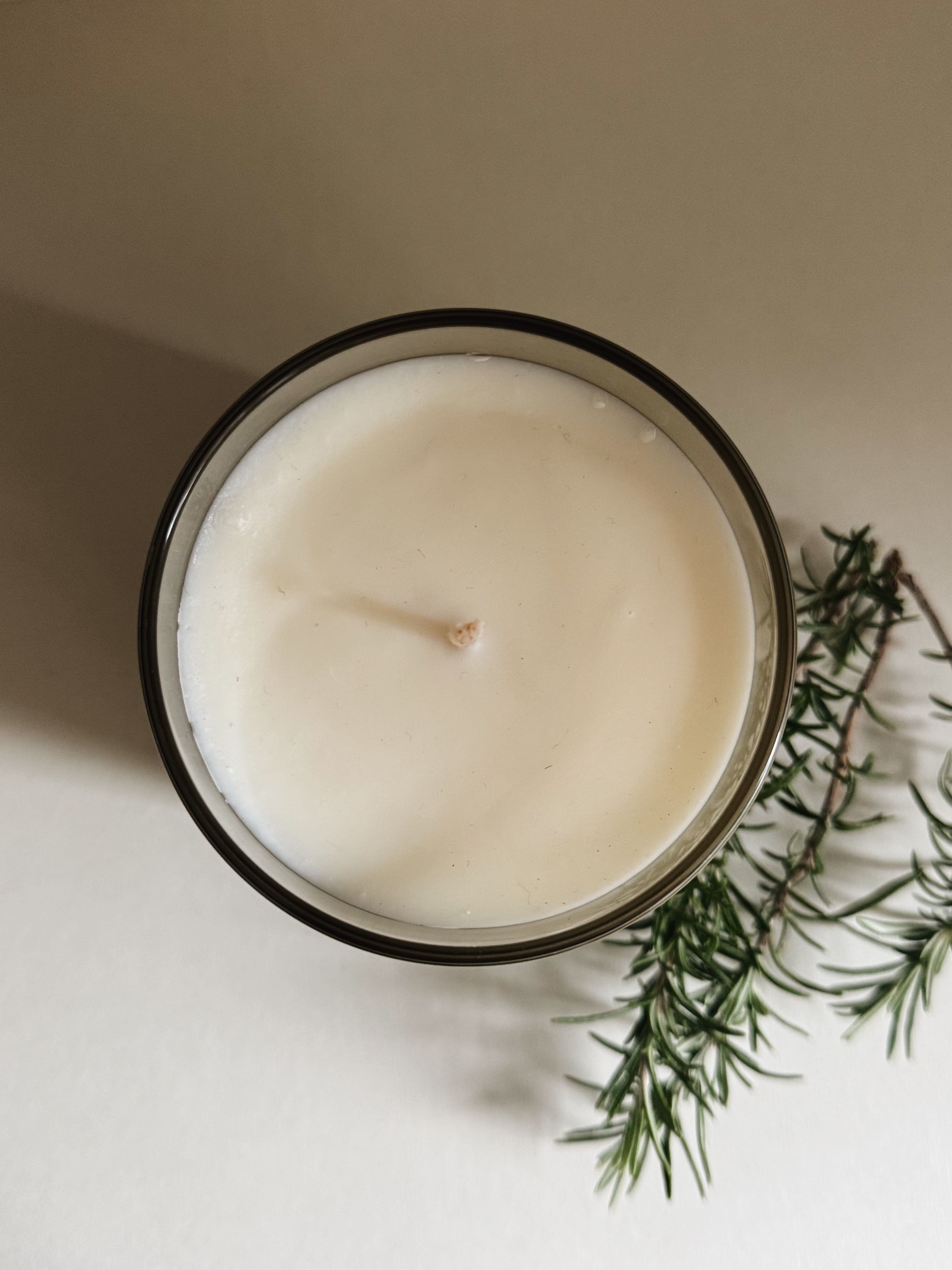 Duftkerze ROSEMARY  | Frischer Duft mit Soja- & Rapswachs (300g)