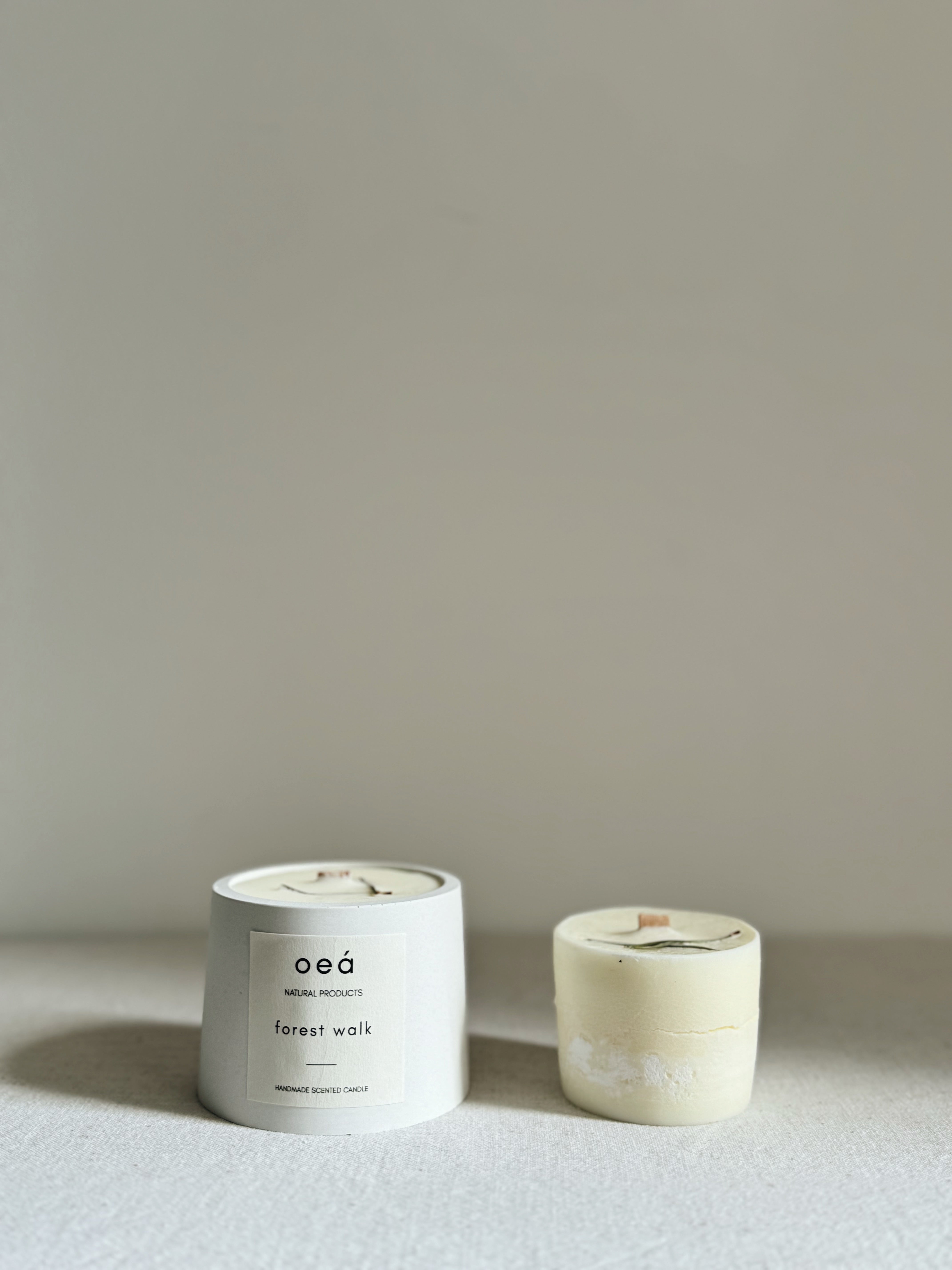 Nachfüllkerze 'Forest Walk' – Waldduft für dein Betongefäß (125g)