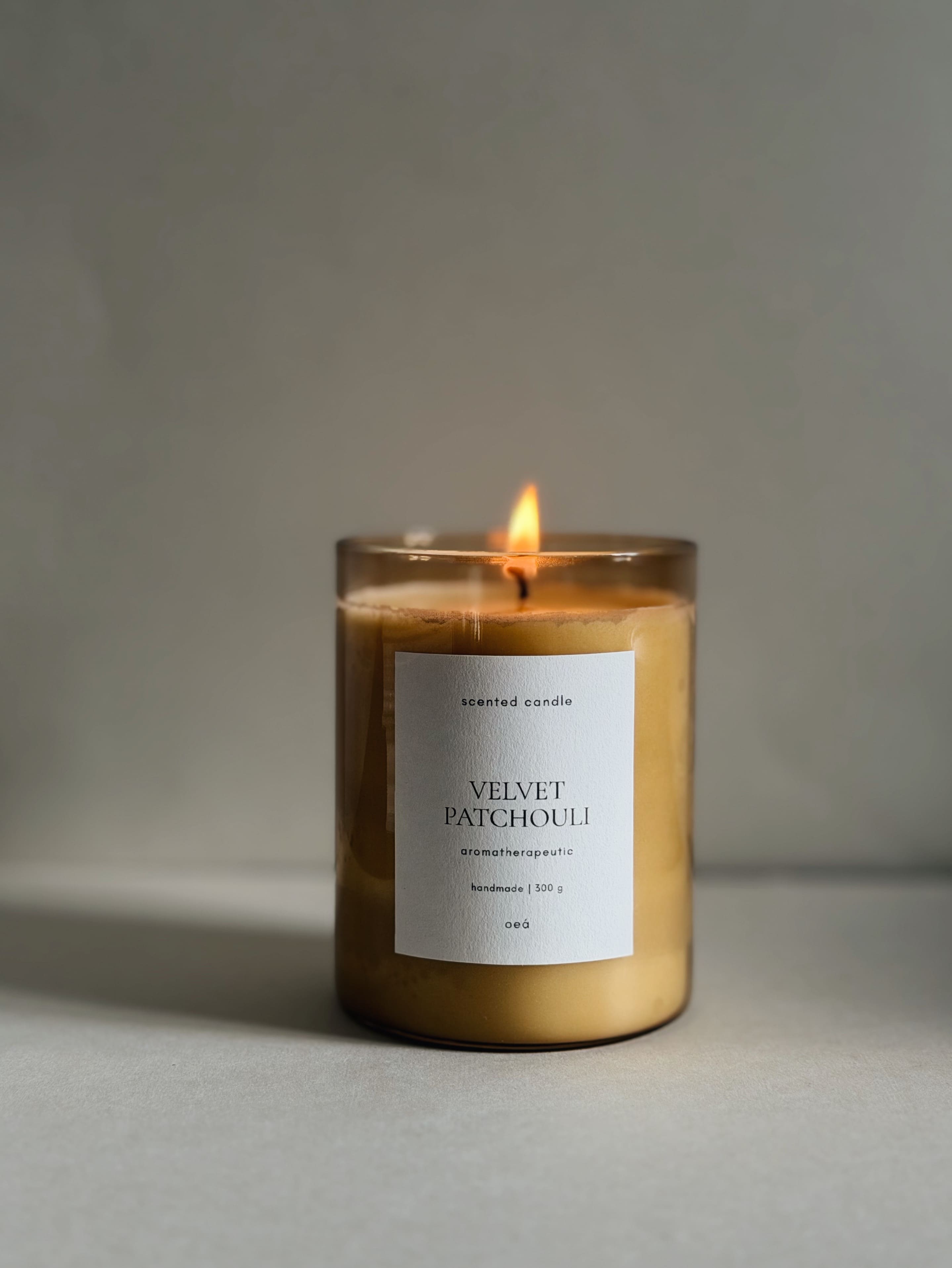 Duftkerze VELVET PATCHOULI | Sinnliche Wärme (300g)