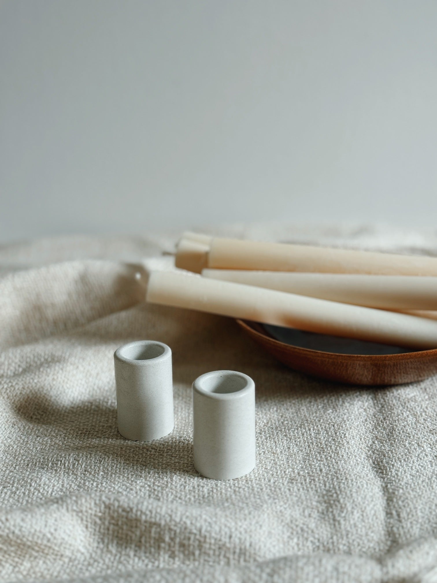 Stabkerzenhalter aus Beton – Minimalistisches Design für deine Kerzen