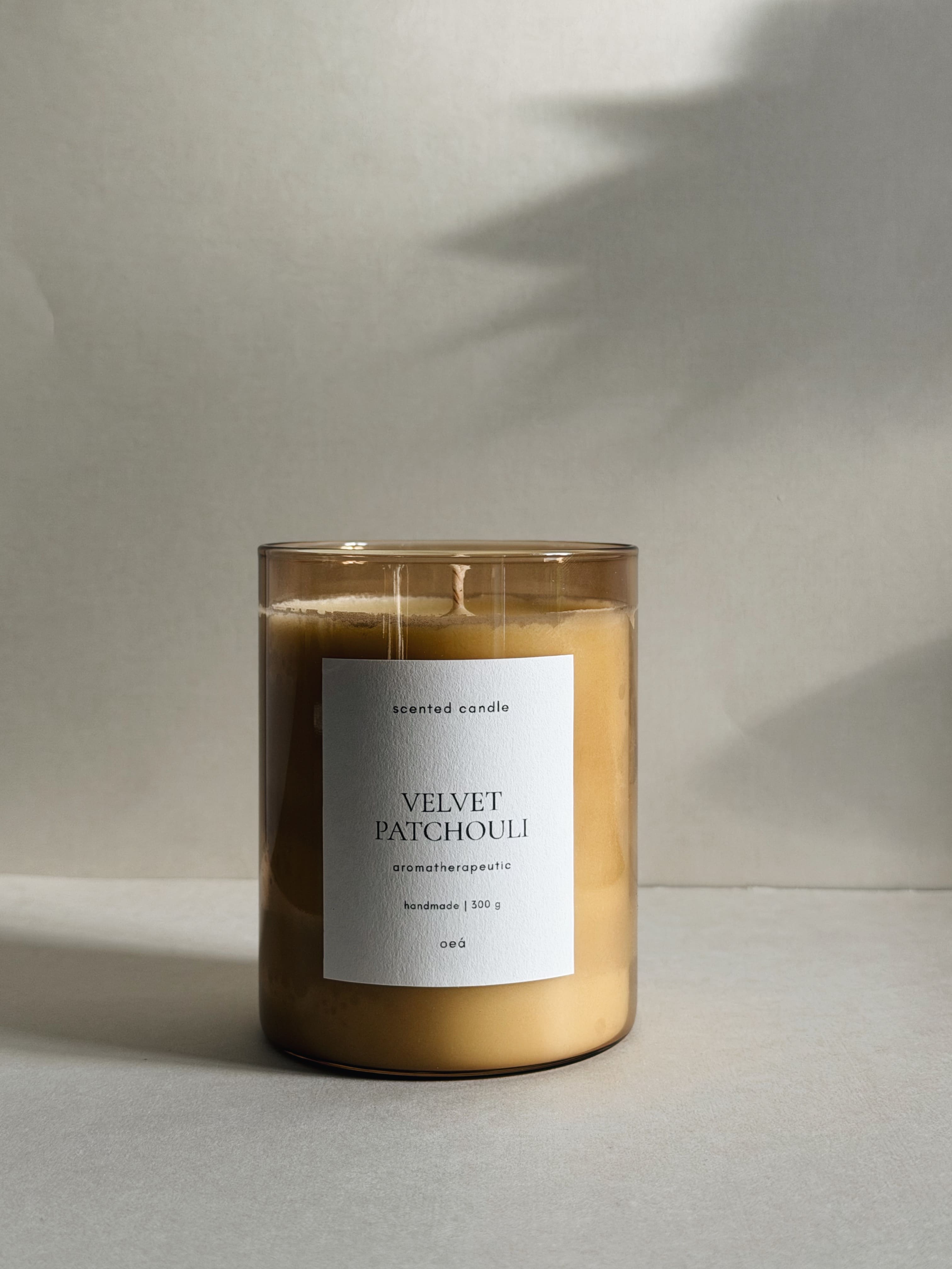Duftkerze VELVET PATCHOULI | Sinnliche Wärme (300g)