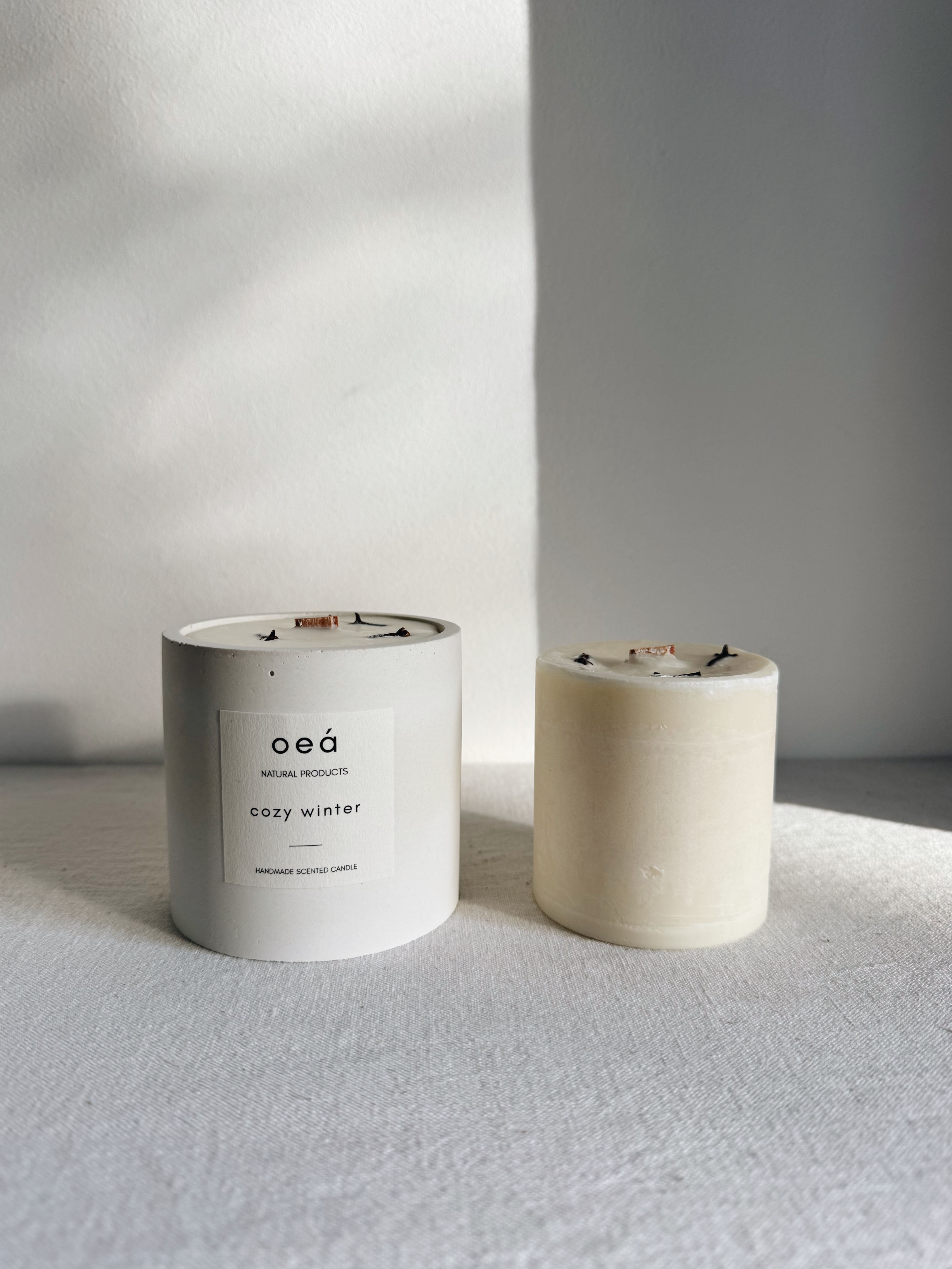 Nachfüllkerze „Cozy Winter“ – Winterduft für dein Betongefäß (240 g)